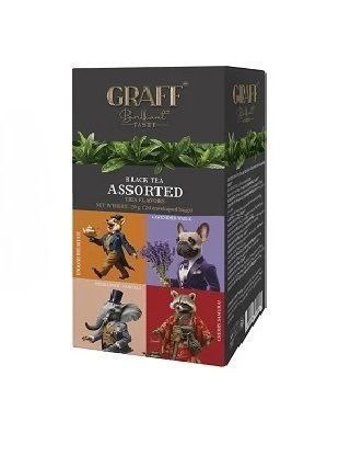 Чай Graff ssorted tea flavors Асорті чайних смаків чорний байховий 24 саше